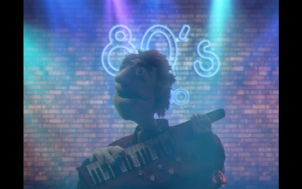 Puppet behind a virtual background