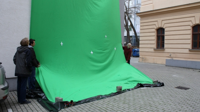 Skúška greenscreenu prvého ročníka 2013