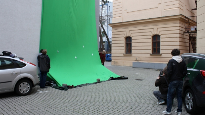 Skúška greenscreenu prvého ročníka 2013