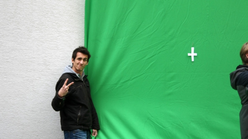Skúška greenscreenu prvého ročníka 2013
