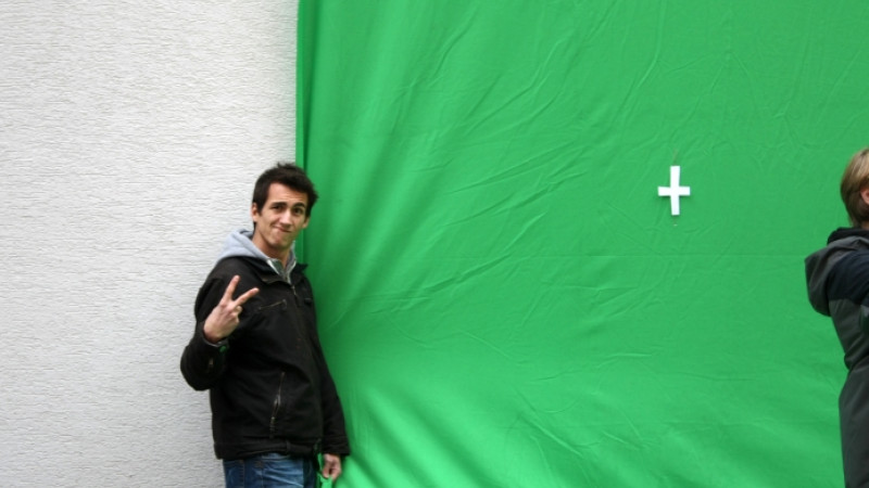 Skúška greenscreenu prvého ročníka 2013