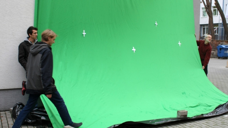 Skúška greenscreenu prvého ročníka 2013