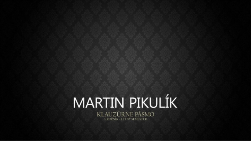 Klauzúrne pásmo - Martin Pikulík